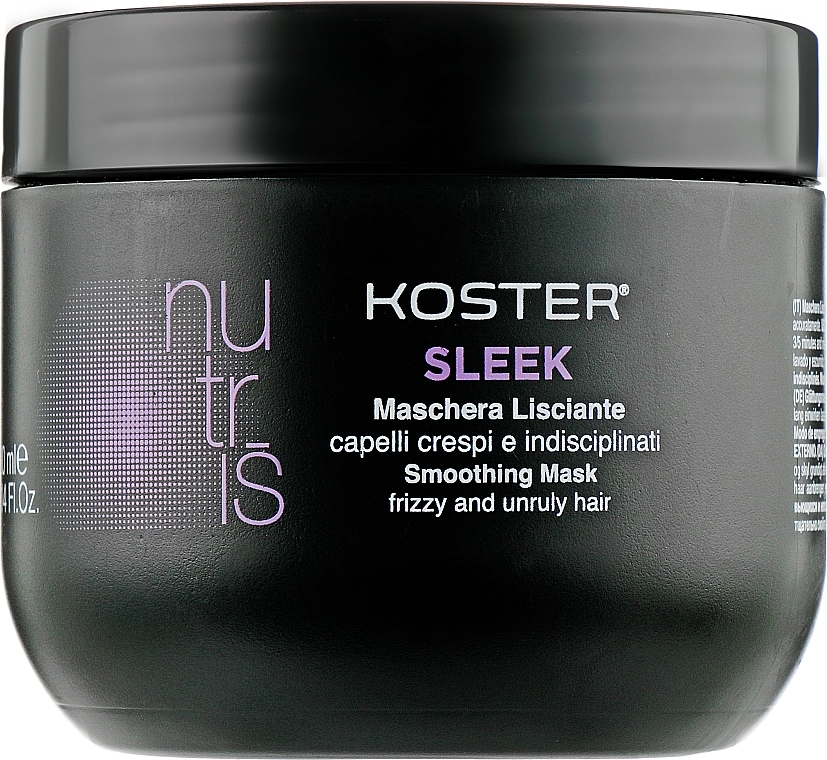 Koster Маска для кудрявых и непослушных волос Nutris Sleek Mask - фото N1