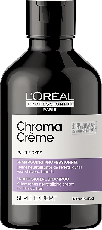 L'Oreal Professionnel Крем-шампунь для волос с фиолетовым пигментом Serie Expert Chroma Creme Professional Shampoo Purple Dyes - фото N1