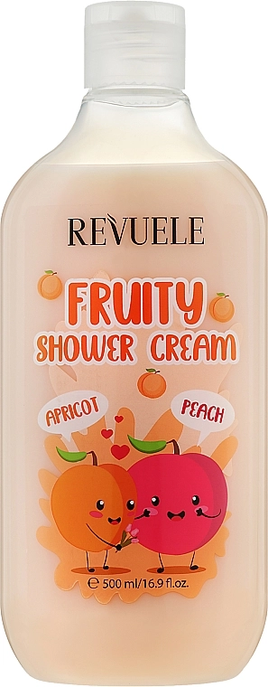 Revuele Крем для душа с абрикосом и персиком Fruity Shower Cream Apricot and Peach - фото N1