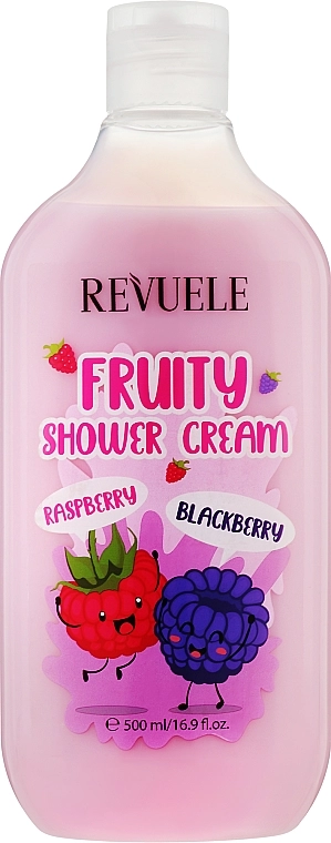 Revuele Крем для душу з малиною й ожиною Fruity Shower Cream Raspberry and Blackberry - фото N1