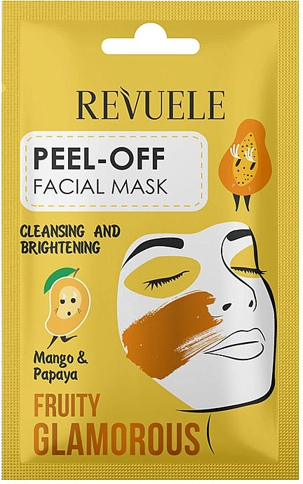 Revuele Маска-плівка для обличчя "Манго й папая" Fruity Glamorous Peel-off Facial Mask Mango&Papaya - фото N1