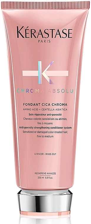 Kerastase Кондиционер для укрепления пористых окрашенных чувствительных и поврежденных волос Chroma Absolu Fondant Cica Chroma - фото N1