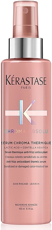 Kerastase Термоактивный флюид-спрей для защиты окрашенных чувствительных и поврежденных волос Chroma Absolu Sérum Chroma Thermique - фото N1