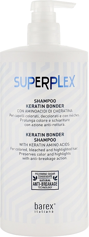 Barex Italiana Кератиновий шампунь Keratin Bonder Shampoo - фото N1