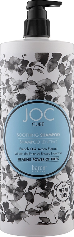 Barex Italiana Успокаивающий шампунь с экстрактом желудя черешчатого дуба Joc Cure Shampoo Lenitivo - фото N1