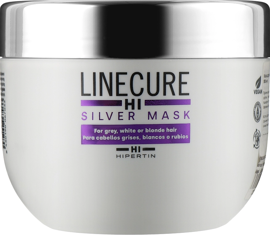 Hipertin Маска для светлых и обесцвеченных волос Linecure Silver Hair Mask - фото N1