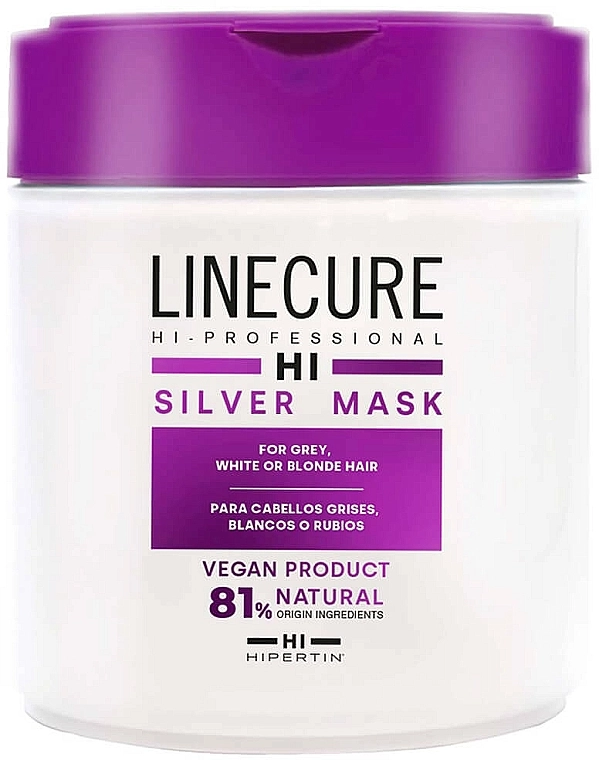 Hipertin Маска для світлого й знебарвленого волосся Linecure Silver Hair Mask - фото N3