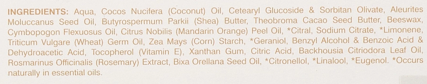 Sensatia Botanicals Крем-баттер для тела "Лемонграсс и Мандарин" Lemongrass & Mandarin Body Butter - фото N4