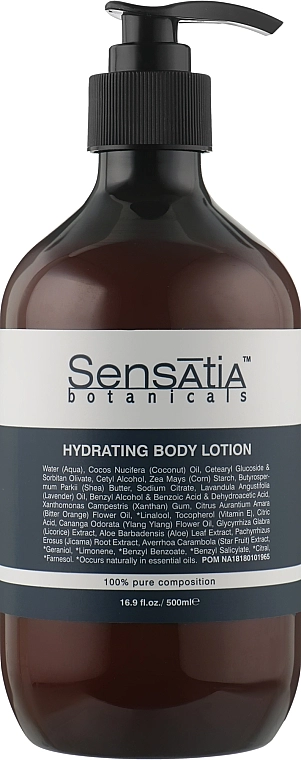 Sensatia Botanicals Молочко для тіла "Зволоження" Hydrating Body Lotion - фото N1