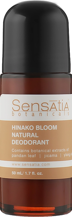 Sensatia Botanicals Дезодорант роликовий натуральний "Цвітіння" Hinako Bloom Natural Deodorant - фото N1