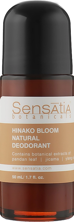 Sensatia Botanicals Дезодорант роликовий натуральный "Цветение" Hinako Bloom Natural Deodorant - фото N1