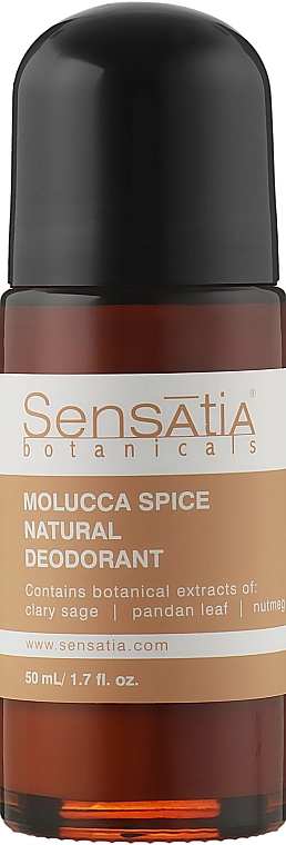 Sensatia Botanicals Дезодорант роликовий "Спеції островів" Molucca Spice Natural Deodorant - фото N1