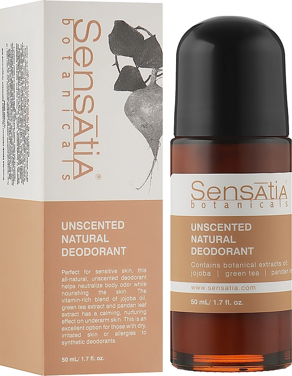 Sensatia Botanicals Дезодорант роликовий для чутливої шкіри Unscented Natural Deodorant - фото N2