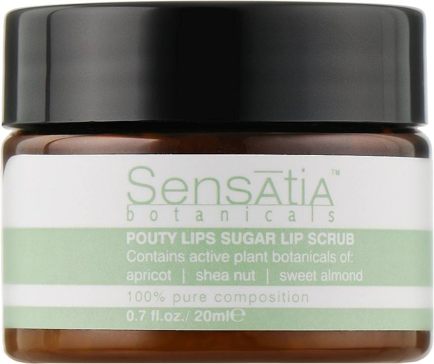 Sensatia Botanicals Сахарный скраб для губ Pouty Lips Sugar Lip Scrub - фото N1