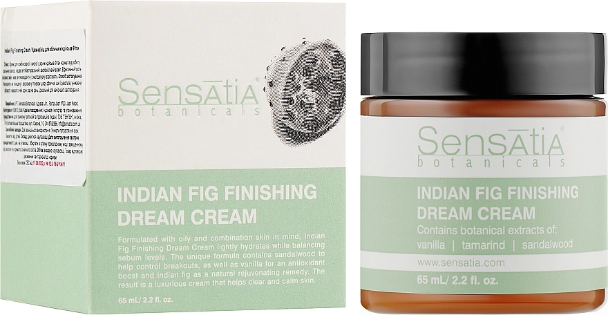 Sensatia Botanicals Крем-финиш для лица "Индийская Фига" Indian Fig Finishing Cream - фото N2