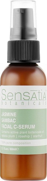Sensatia Botanicals Крем-сироватка для обличчя з вітаміном С "Жасмин Самбак" Jasmine Sambac Facial C-Serum - фото N1