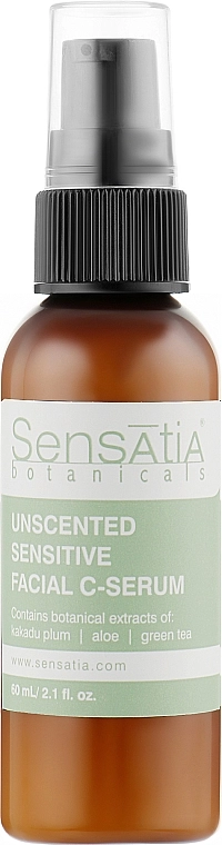 Sensatia Botanicals Крем-сироватка для чутливої шкіри Unscented Sensitive Facial C-Serum - фото N1