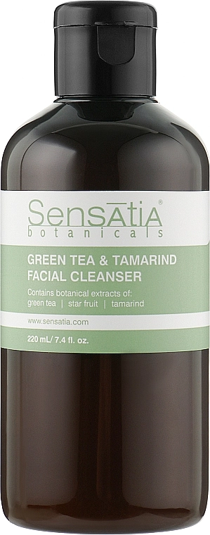 Sensatia Botanicals Гель для умывания "Зеленый Чай и Тамаринд" Green Tea & Tamarind Facial Cleanser - фото N1