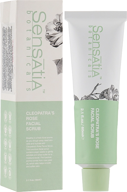 Sensatia Botanicals Скраб для обличчя "Троянда Клеопатри" Cleopatra’s Rose Facial Scrub - фото N2