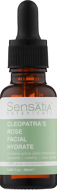 Sensatia Botanicals Увлажняющее масло для лица "Роза Клеопатры" Cleopatra's Rose Facial Hydrate - фото N1
