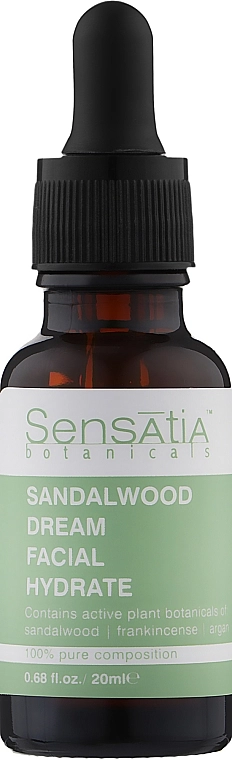 Sensatia Botanicals Увлажняющее масло для лица "Сандаловое Дерево" Sandalwood Dream Facial Hydrate - фото N1