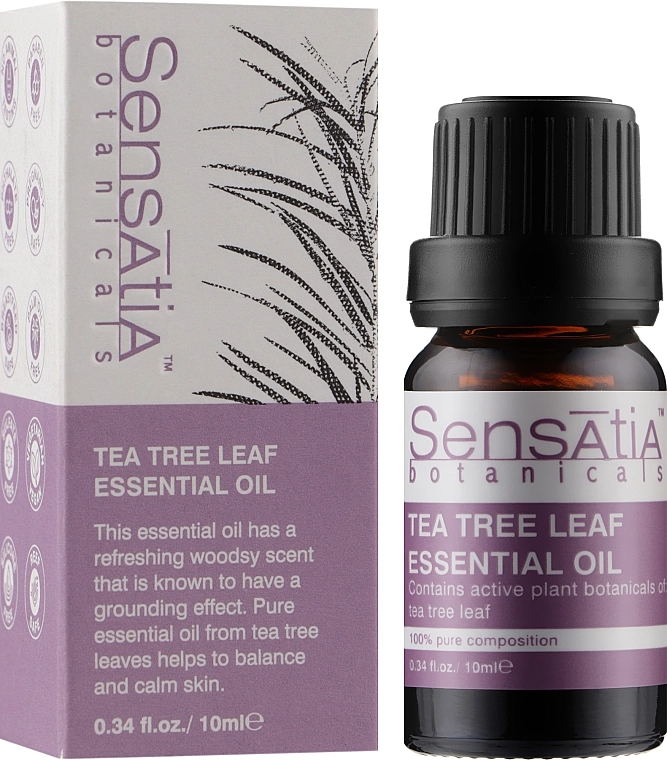 Sensatia Botanicals Эфирное масло "Чайное Дерево" Tea Tree Leaf Essential Oil - фото N2