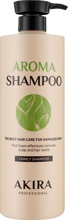 Глубокоочищающий шампунь для волос - Akira Aroma Shampoo, 1000 мл - фото N1