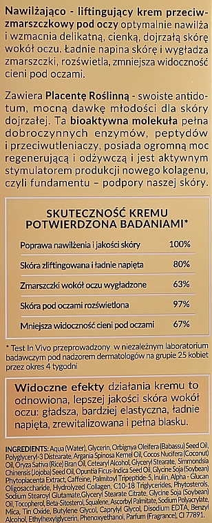 Bielenda Зволожувальний і підтягувальний крем для шкіри навколо очей Golden Placenta Collagen Reconstructor - фото N3