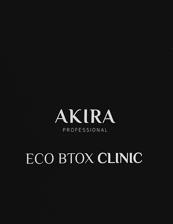 Akira Набір Eco Btox Hair Clinic 01 ,02, 03 (h/mask/2*1000ml+h/spray/200ml) - фото N2