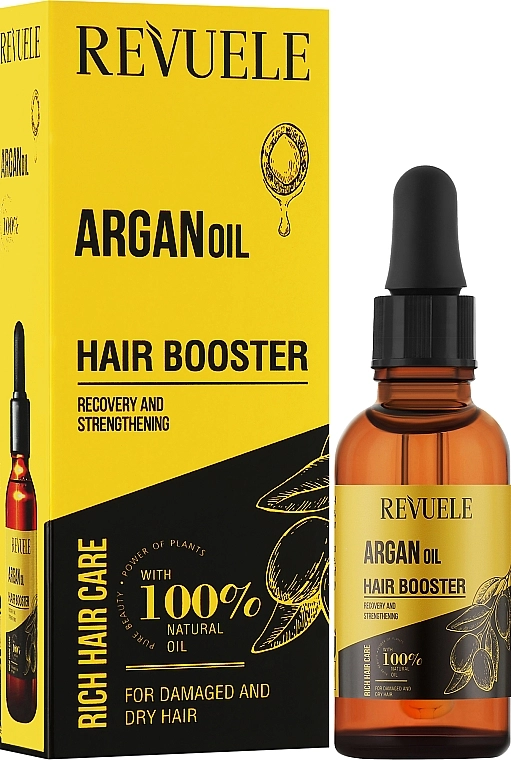 Revuele Аргановое масло для волос Argan Oil Active Hair Booster - фото N2