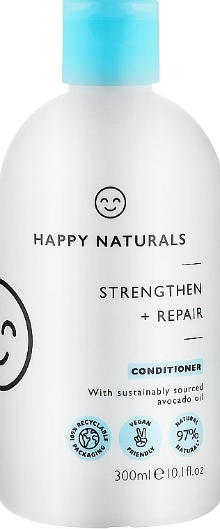 Happy Naturals Кондиционер для волос "Восстановление и укреплени" Strengthen And Repair Conditioner - фото N1