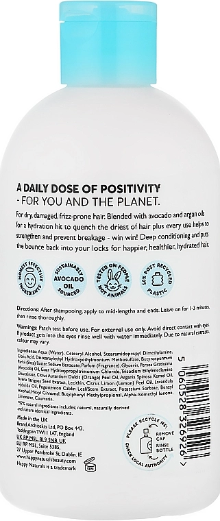 Happy Naturals Кондиціонер для волосся "Відновлення й зміцнення" Strengthen And Repair Conditioner - фото N2