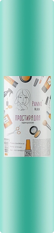 Panni Mlada Простыни в рулонах 0,6х200 м, мятный - фото N1