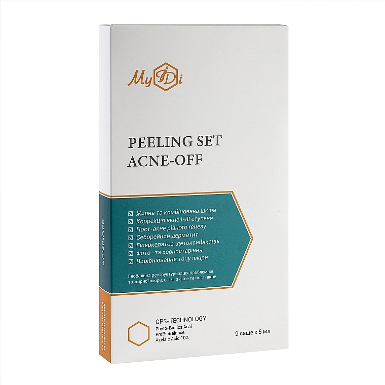 MyIdi Набір для обличчя "Контроль дефектів. Протизапальний пілінг" Acne-Off Peeling Set - фото N1