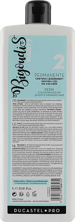 Laboratoire Ducastel Subtil Рідина для завивання фарбованого волосся Permanent №2 - фото N4