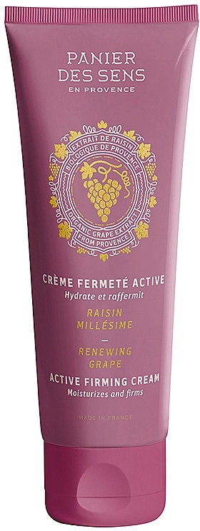 Зволожувальний крем для тіла "Виноград" - Panier des Sens Grape Active Firming Cream, 140ml - фото N1