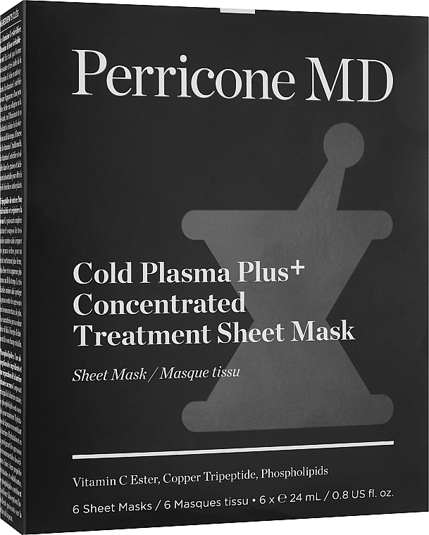 Perricone MD Маска для обличчя Gold Plasma Plus+ Concentrated Treatment Sheet Mask - фото N1