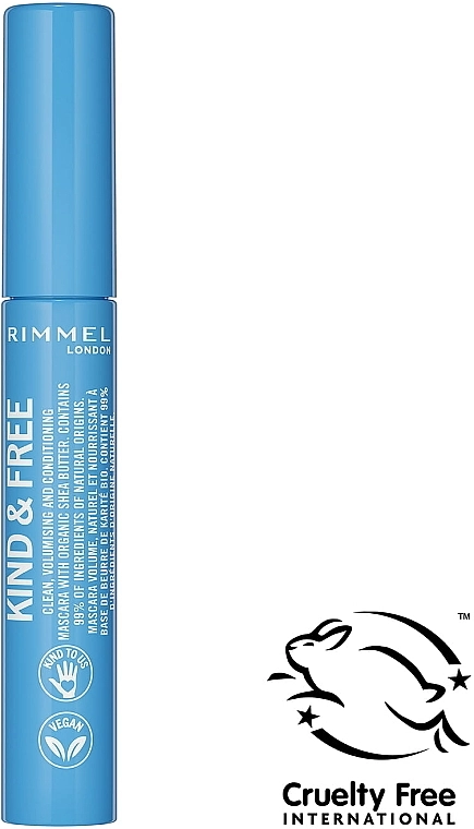 Rimmel Kind & Free Clean, Volumizing & Lengthening Mascara Тушь для ресниц - фото N2