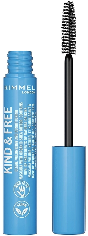 Rimmel Kind & Free Clean, Volumizing & Lengthening Mascara Тушь для ресниц - фото N3