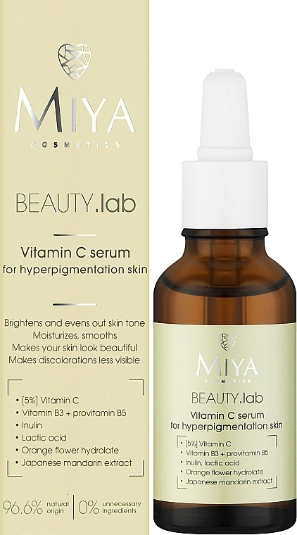 Miya Cosmetics Сыворотка с витамином С для лица Beauty Lab Serum With Vitamin C - фото N2