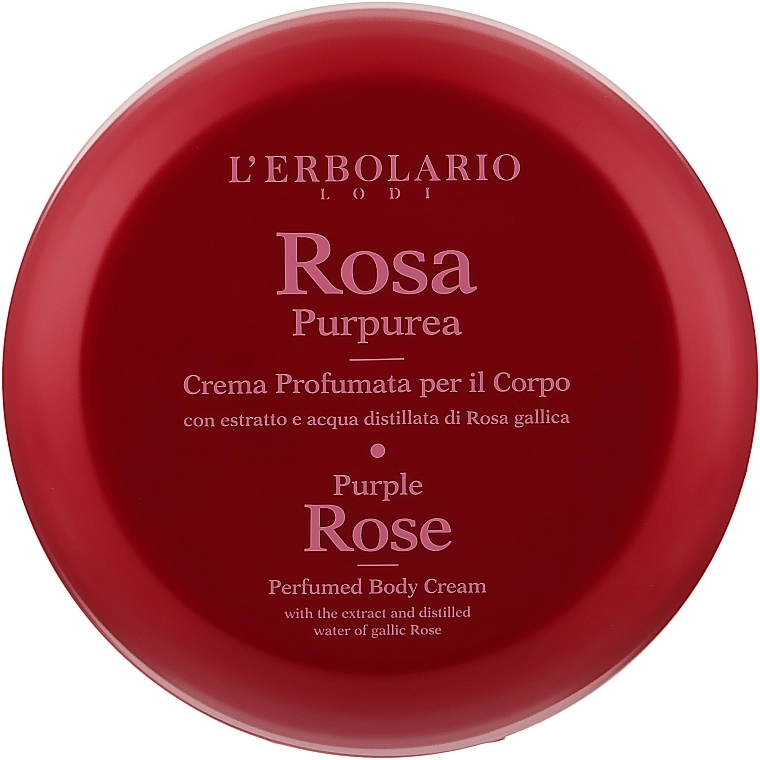 L’Erbolario Ароматизированный крем для тела "Пурпурная роза" Purple Rose Perfumed Body Cream - фото N1