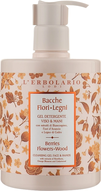L’Erbolario Очищающий гель для лица и рук "Сады Ломбардии" Berries Flower Wood Cleansing Gel Face & Hands - фото N1