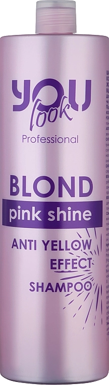 You look Professional Шампунь для збереження кольору й нейтралізації жовто-помаранчевих відтінків Pink Shine Shampoo - фото N1