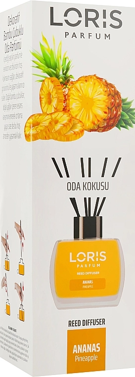 Loris Parfum Аромадифузор «Ананас» Exclusive Pineapple Reed Diffuser - фото N1