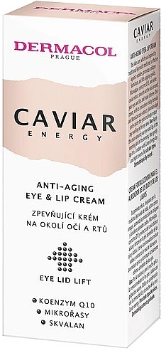 Dermacol Крем для очей і губ Caviar Energy Eye and Lip Cream Firming Cream - фото N2