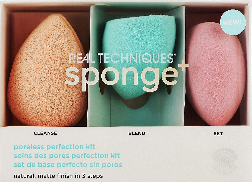 Real Techniques Набор спонжей для макияжа, 3 шт. Sponge Set - фото N1