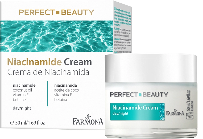 Farmona Крем зволожувальний проти зморщок з ніацинамідом для обличчя на день-ніч Perfect Beauty Niacinamide Cream - фото N1