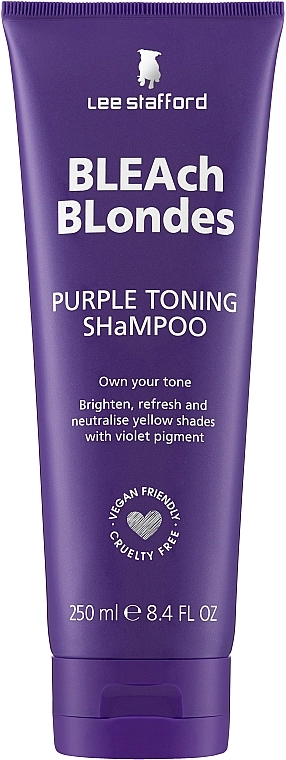 Lee Stafford Шампунь для тонування фарбованого волосся Bleach Blondes Purple Toning Shampoo - фото N2