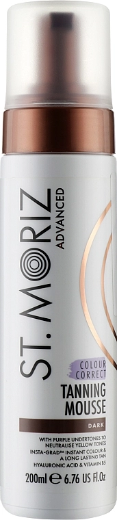 St. Moriz Мус для корекції автозасмаги, темний St. Moriz Advanced Colour Correcting Tanning Mousse Dark - фото N1