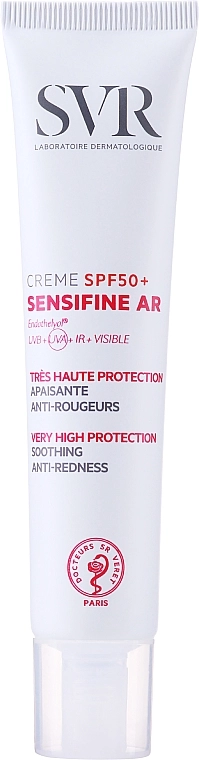 SVR Солнцезащитный крем для кожи склонной к покраснениям Sensifine AR Anti-redness Soothing Cream SPF 50+ - фото N1